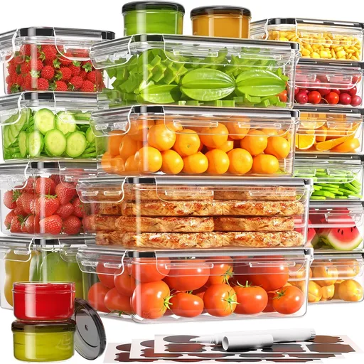 KEMETHY Food Storage Containers with Lids