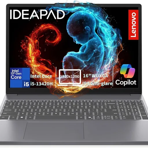 Lenovo 2026 Premium Laptop, Intel Core i5-13420H (Beats i7-1355U), 16GB DDR5, 512GB SSD, 16" FHD+ Copilot AI PC, Windows 11 – for Power Business Multitasker