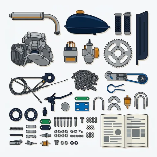 100CC 2 Stroke Bike Motor Kit