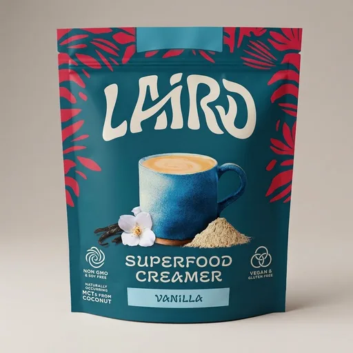 Laird Superfood Non-Dairy Original Superfood Vanilla Coconut Powder Coffee Creamer, Gluten Free, Non-GMO, Vegan, 8 oz. Bag, Pack of 1