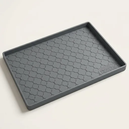 Jin&Bao Waterproof Under Sink Mat 34" x 22", Thick Silicone Mat Cabinet Protector for Kitchen and Bathroom, Shelf Liner, Home Organizer and Storage, Multipurpose Tray for Gadgets and Essentials