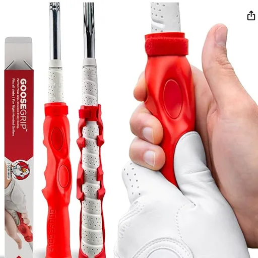 Golf Grip Trainer – Golf Training Aid for Correct Hand Positioning, Fits All Golf Clubs, Build Proper Grip Fundamentals for Consistent Practice
