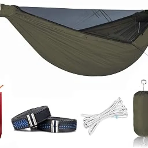 onewind11ft Ultralight Camping Hammock with Mosquito Net and Ridgeline