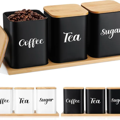 Tioncy Coffee Tea Sugar Container Set
