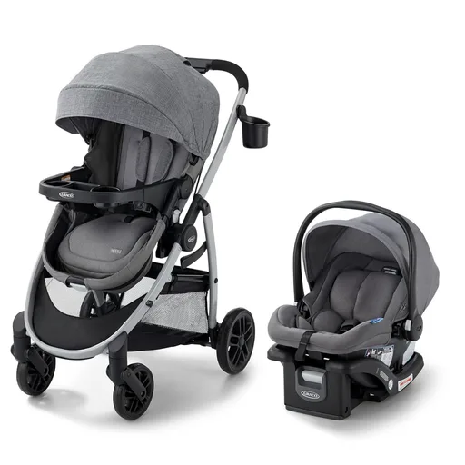 Graco Modes Pramette 3-in-1 Travel System (Stroller & Car Seat), Ellington