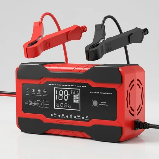 YONHAN Battery Charger 10-Amp 12V and 24V Fully-Automatic Smart Car Battery Charger, Battery Maintainer Trickle Charger, and Battery Desulfator with Temperature Compensation