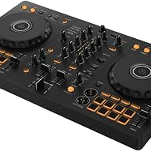 Pioneer DJ DDJ-FLX4 2-Channel DJ Controller, 16 Pads, Graphite