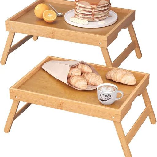 Fibogollo Bamboo Bed Tray Table
