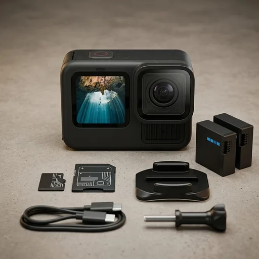 GoPro HERO13 Waterproof Action Camera (Black) 5.3K 27MP 1900mAh Battery Kit