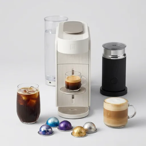 Nespresso Vertuo Up Coffee and Espresso Maker by DeLonghi, White with Aeroccino Milk Frother
