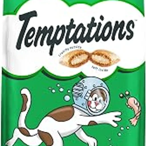Temptations Classic Crunchy and Soft Cat Treats, Seafood Medley, 48 oz | 100% complete & balanced for adult cats, under 2 calories per treat, use as snack, meal
