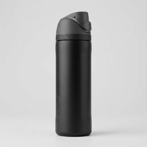 Owala FreeSip Stainless Steel Water Bottle 24 oz Very, Very Dark