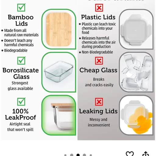 Verel Glass Food Storage Containers