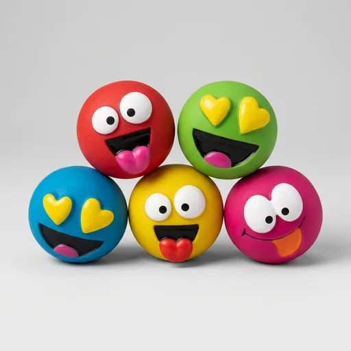 Emoticon Latex Dog Toy