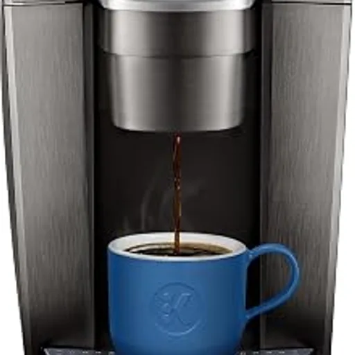 KeurigK-Elite Single Serve K-Cup Pod Coffee Maker, with Strength and Temperature Control, Iced Coffee Capability, 8 to 12oz Brew Size, Programmable, Brushed Sla