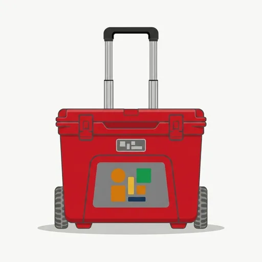 YETI Roadie 60 Wheeled Cooler with Retractable Periscope Handle