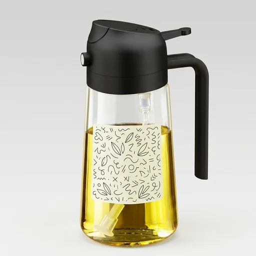 2-in-1 Glass Oil Sprayer & Dispenser