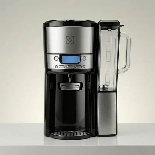Hamilton Beach One Press Programmable Dispensing 12 Cup Coffee Maker with Internal Coffee Pot, Stays Warm and Fresh for Hours, 60 oz. Removable Reservoir, Black & Stainless Steel (47950)