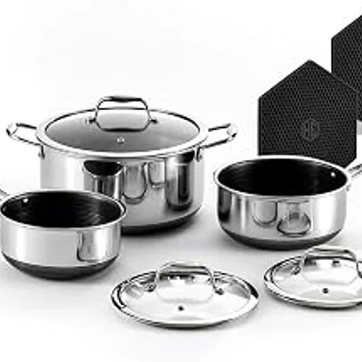 HexClad Hybrid Nonstick Pot Set