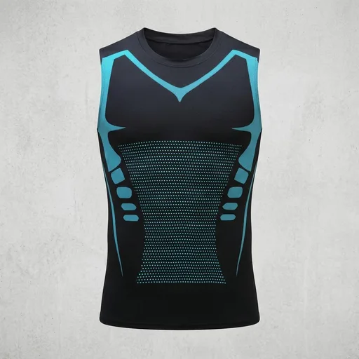 Compression Shirt Men Slimming Body Shaper Vest Crewneck Workout Tank Top | Tummy Control Undershirts, Gynecomastia Compression Shirts, Back Support, Sleeveless Muscle Shirts, Shaping Tank Top