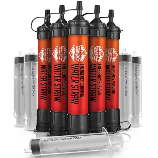 High-Capacity Emergency Water Straws