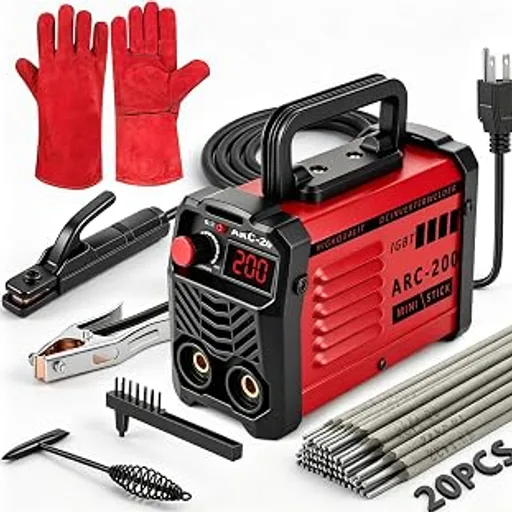 Hpoouo 200Amp 20PCS Rods Stick Welder, Super MINI Portable Welding Machine