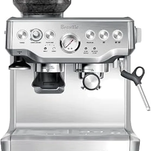 Breville Barista Express Espresso Machine, Brushed Stainless Steel | Craft café-quality espresso shots, lattes and cappuccinos at home with this manual coffee m
