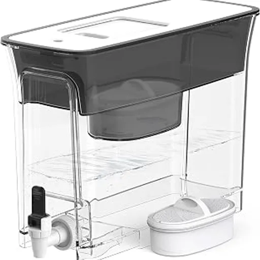 Waterdrop WFD-40L Water Filter Dispenser, 35-Cup Capacity, Black
