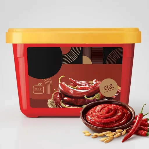 Gochujang – Korean Red Chili Paste [ Hot | 1.1 lb (500g) ] – Gluten-Free/ 0 Fat/ 0 Cholesterol / (40 Calories/Serving) | Spicy & Sweet Savory Fermented Sauce | Great for Bibimbap, Marinades, Stews & BBQ - O’food