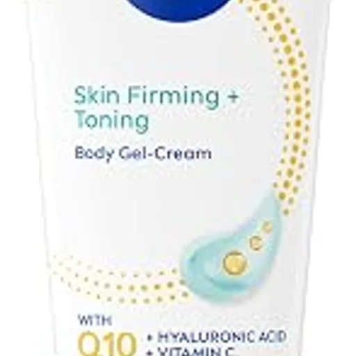 NIVEASkin Firming & Toning Body Gel Cream with Q10, Hyaluronic Acid and Vitamin C, Clinically Tested Skin Firming & Toning Cream, 72-Hour Moisture, 6.7 Oz Tube