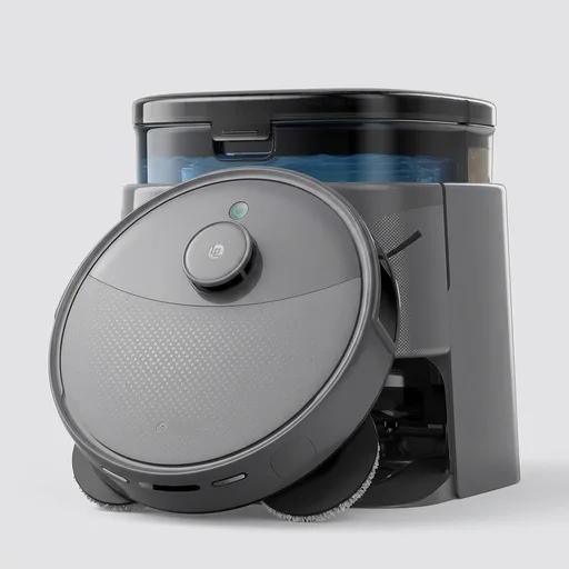 Lefant Robot Vacuum and Mop, 20000Pa Suction,Multifunctional Dock with Hot Water Self-Cleaning&Drying, Obstacle Avoidance,90-Day Self-Emptying, 5G WiFi Alexa/APP/iWatch Control,M3 MAX