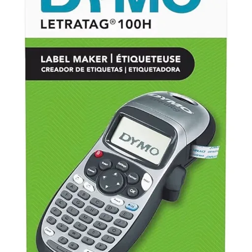 DYMO LetraTag 100H Silver Handheld Label Maker & LT Label Tapes, Thermal Printing, Easy-to-Use, Great for Home & Office Organization