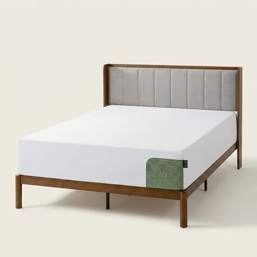 Zinus 12 Inch King Green Tea Cooling Memory Foam Mattress, Medium Feel
