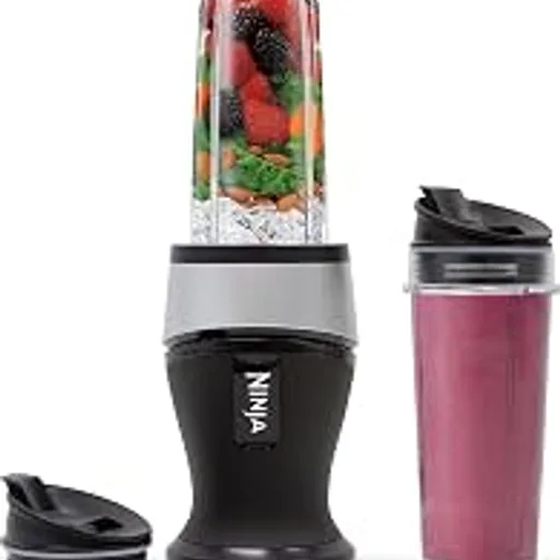 NinjaFit Compact Personal Blender, 700W, (2) 16oz Cups, QB3001SS