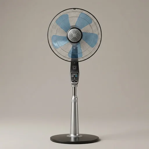 Rowenta Pedestal Fan, 53 Inches, Ultra Quiet Oscillating Fan for Bedroom, Portable, 5 Speeds, Refresh Up to 23-Feet, Silver, Indoor, VU5670