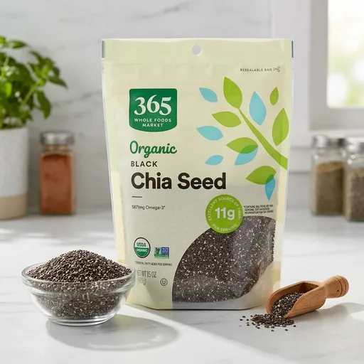 365 by Whole Foods Market, Organic Black Chia Seeds, 15 Ounce