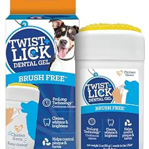 Twist + Lick Brush Free Dental Gel for Dogs