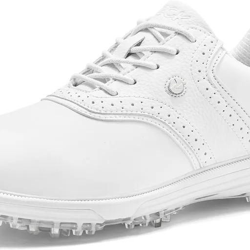 Mens Golf Shoes Traditions Waterproof with Fixed Spikeless Sole Professional