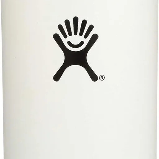 Hydro Flask Vacuum Insulated Stainless Steel Water Bottle Wide Mouth with Straw Lid (White, 32-Ounce)