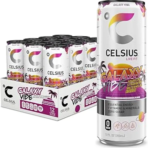 CELSIUS GALAXY VIBE Sparkling Strawberry Watermelon