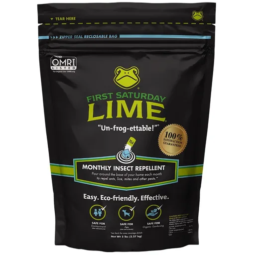 First Saturday Lime Insect Deterrent 5LB | Natural Repellent for Outdoors