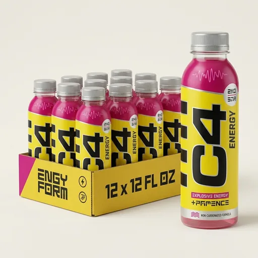 C4 Energy Non-Carbonated Zero Sugar Energy Drink, Pre Workout Drink + Beta Alanine, Watermelon, 12 Fl Oz (Pack of 12)