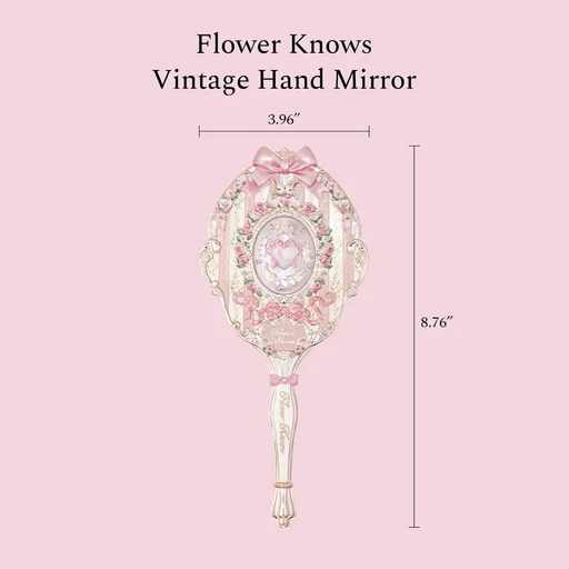 Flower Knows Bunny Garden Hand Mirror