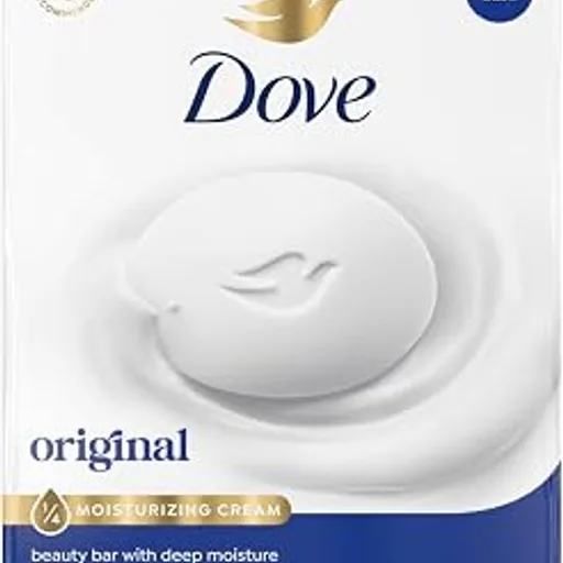 DoveBeauty Bar Soap Original 8 Count for Soft, Smooth Skin, with 1/4 Moisturizing Cream 3.75 oz | Moisturizing beauty bar with ¼ moisturizing cream for soft, sm