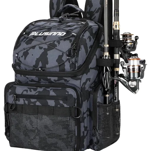 PLUSINNO Cooler Fishing Backpack with Rod Holders
