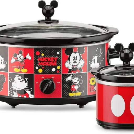 Disney Mickey Mouse 5-Quart Slow Cooker and 20 oz Dipper