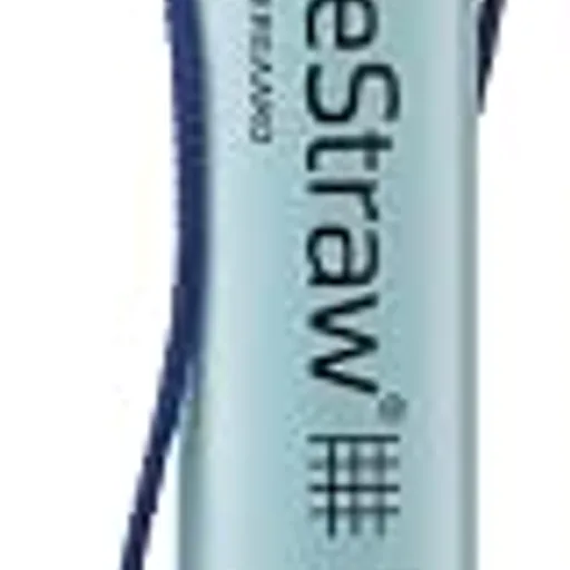 LifeStraw Personal Water Filter for Hiking, Travel and Emergency, Blue, 1PK | Water Filter for Hiking, Camping, Travel, and Emergency Preparedness, Removes Bact