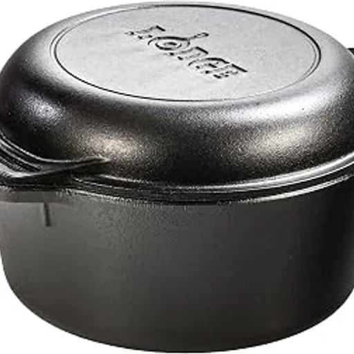 Lodge Cast Iron Double Dutch Oven COOK JUST LIKE MOM OR GRANDMA