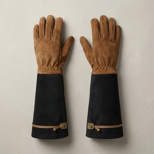 HANDLANDY Pigskin Leather Rose Pruning Gloves