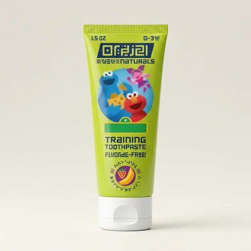 Orajel Naturals Sesame Street Kids Fluoride-Free Toothpaste, Berry, 1.5 Oz